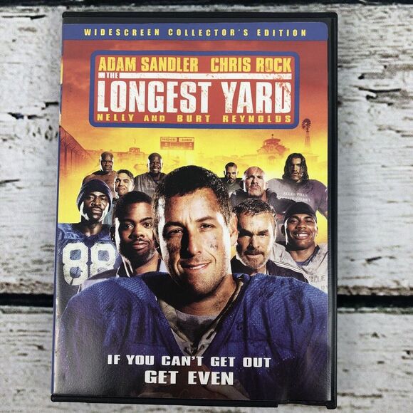 The Longest Yard (DVD, 2005, Full) Adam Sandler, Burt Reynolds,‎ Chris Rock - Picture 1 of 4
